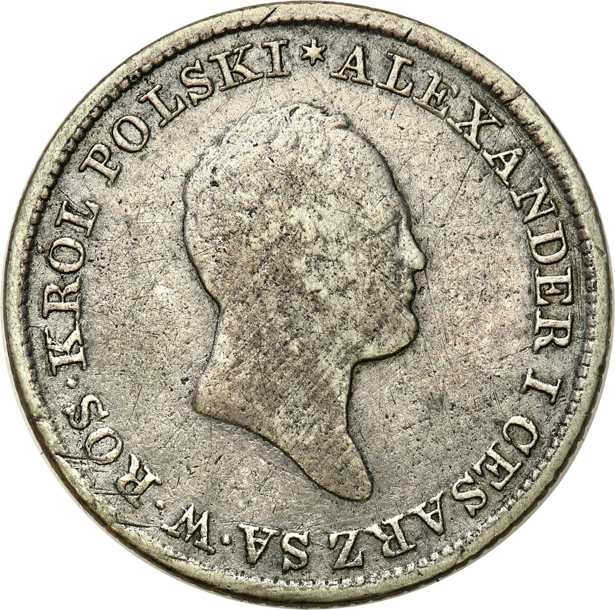 Królestwo Polskie/Rosja. Aleksander I. 1 złoty 1822 IB, Warszawa